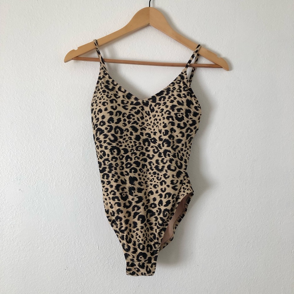 J.Crew Leopard one piece swimsuit